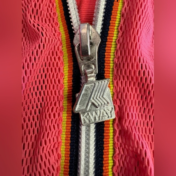 K-way EUC Pink Mesh Windbreaker Size XL - Picture 8 of 9